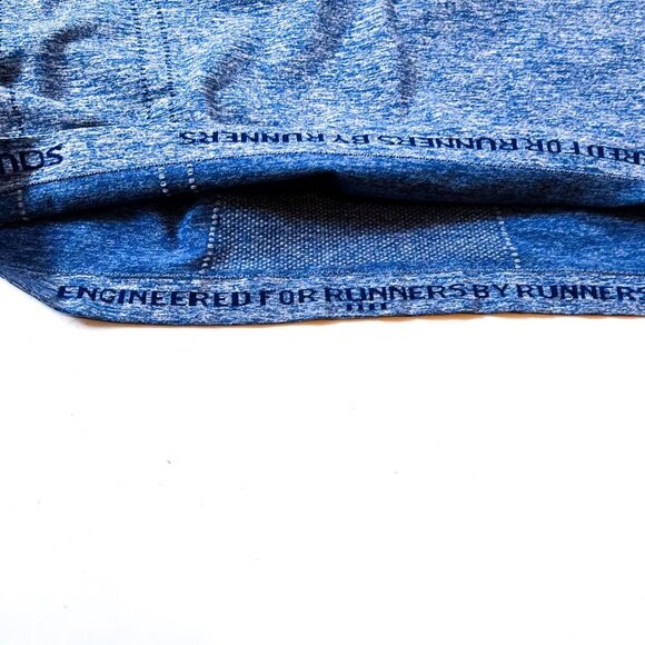 Saucony Dash Seamless Long Sleeve Running Tee Blue Heather Extra Large XL - Picture 5 of 10